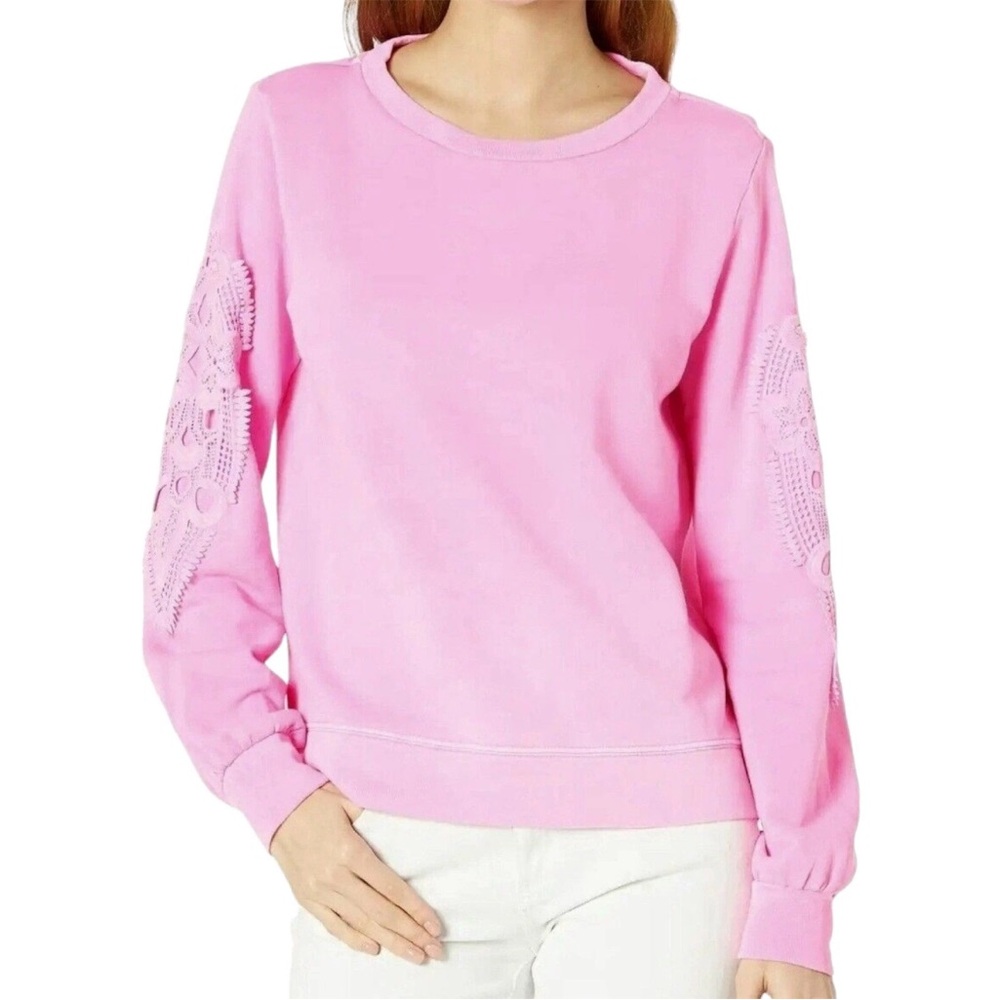Lilly Pulitzer Rooney sweatshirt size L pink - Picture 5 of 5